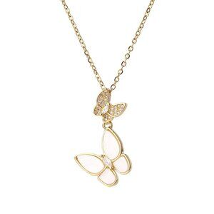 Pamela's Sweet Butterfly Gold Fashion Necklace